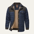 The Verbania Men’s Check Plaid Fleece Lined Flannel Jacket