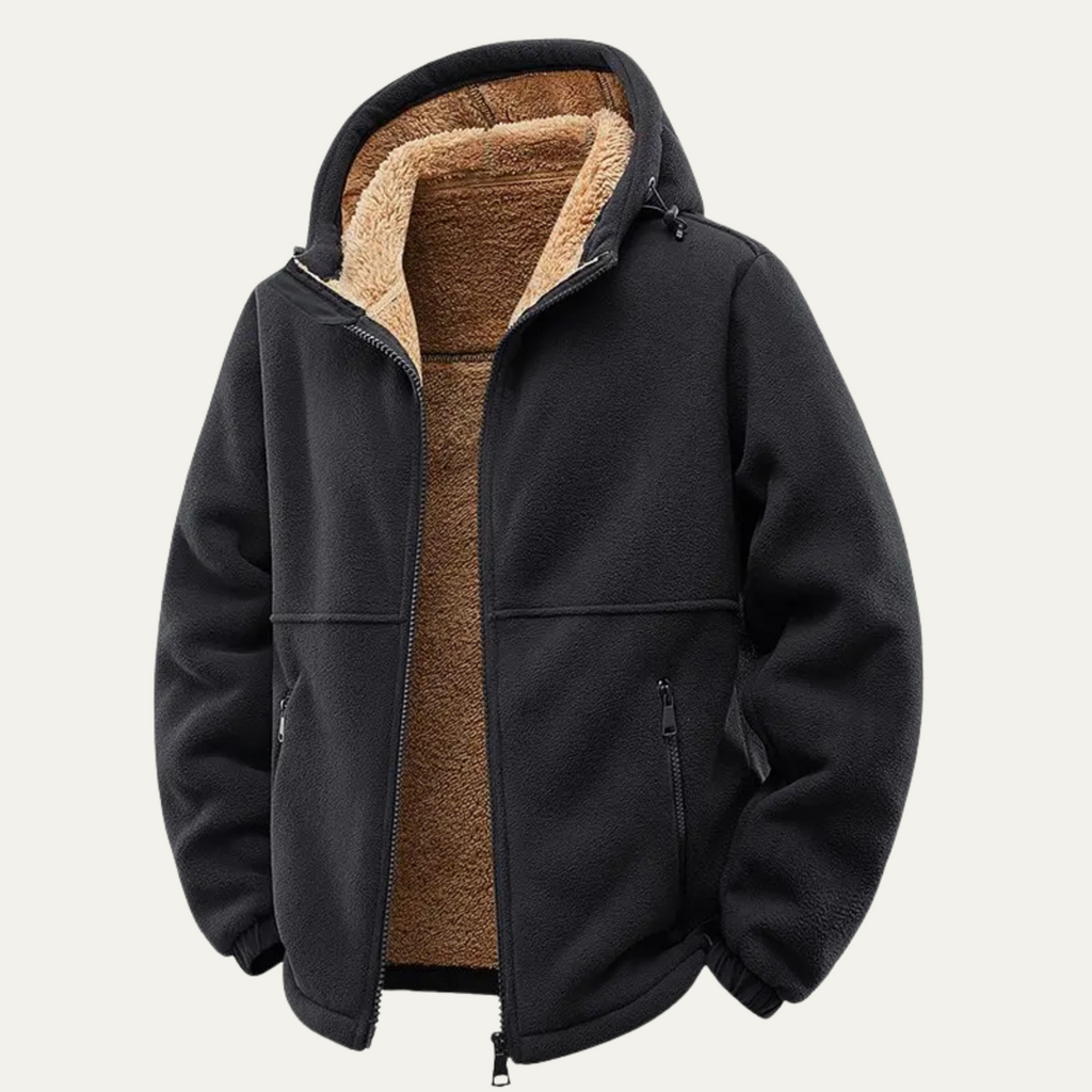 The Hearthstone Men’s Fleece Lined Warm Hooded Jacket
