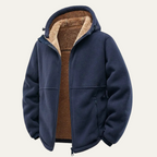 The Hearthstone Men’s Fleece Lined Warm Hooded Jacket