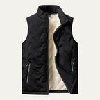 The Macerata Men’s Warm Fleece Lined Gilet with Stand Collar