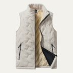 The Macerata Men’s Warm Fleece Lined Gilet with Stand Collar
