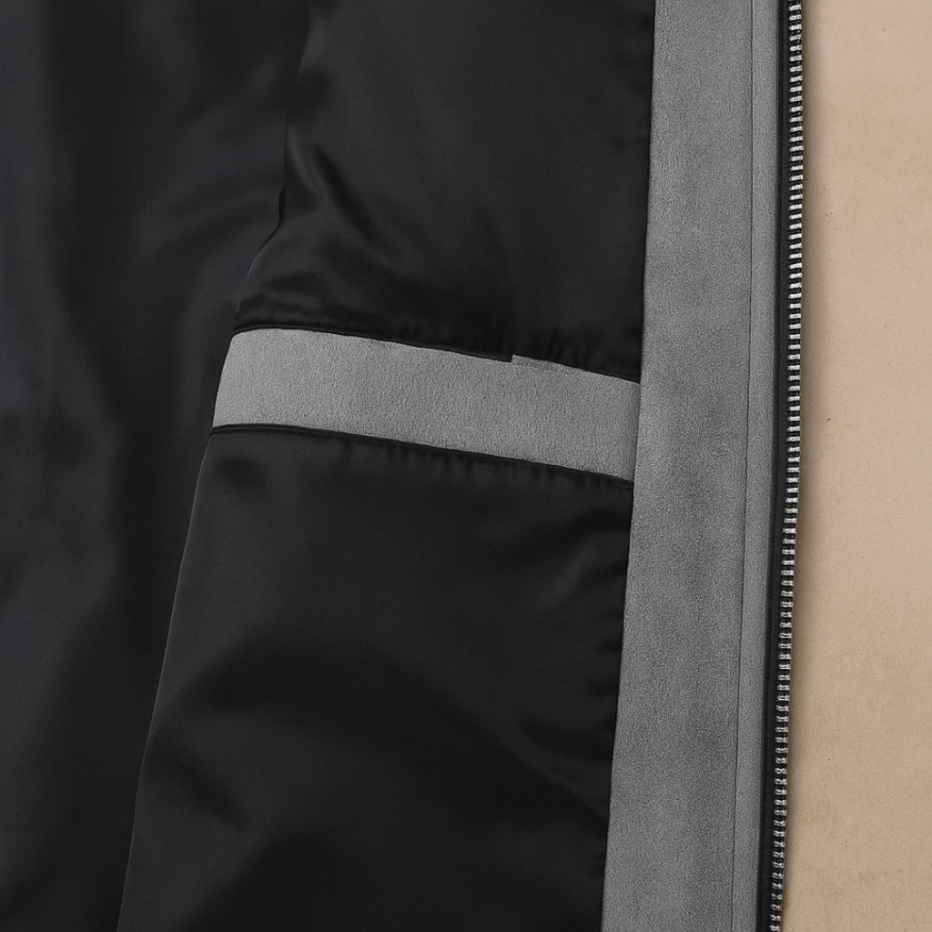 The Monte Carlo Men’s Grey Suede Jacket – Minimalist Luxury Winter Overshirt