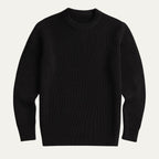 The Tokyo Merino Wool Ribbed O-Neck Jumper
