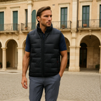 The Belgravia Men’s Luxury Black Puffer Quilted Gilet - 2025