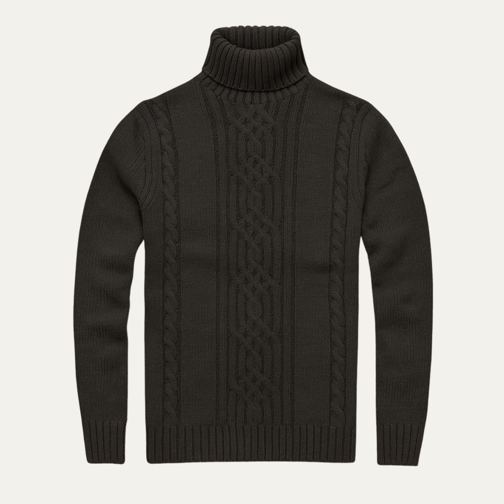 The Courchevel Knitted Turtleneck Jumper for Men - Merino Wool