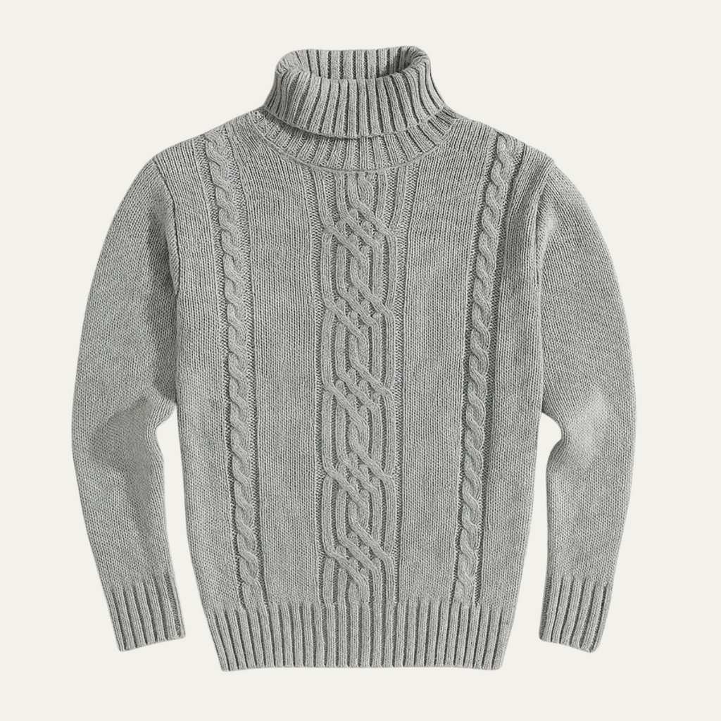 The Courchevel Knitted Turtleneck Jumper for Men - Merino Wool