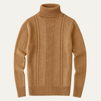 The Courchevel Knitted Turtleneck Jumper for Men - Merino Wool