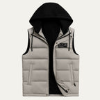 The Paris Quilted Modern Hooded Vest for Men