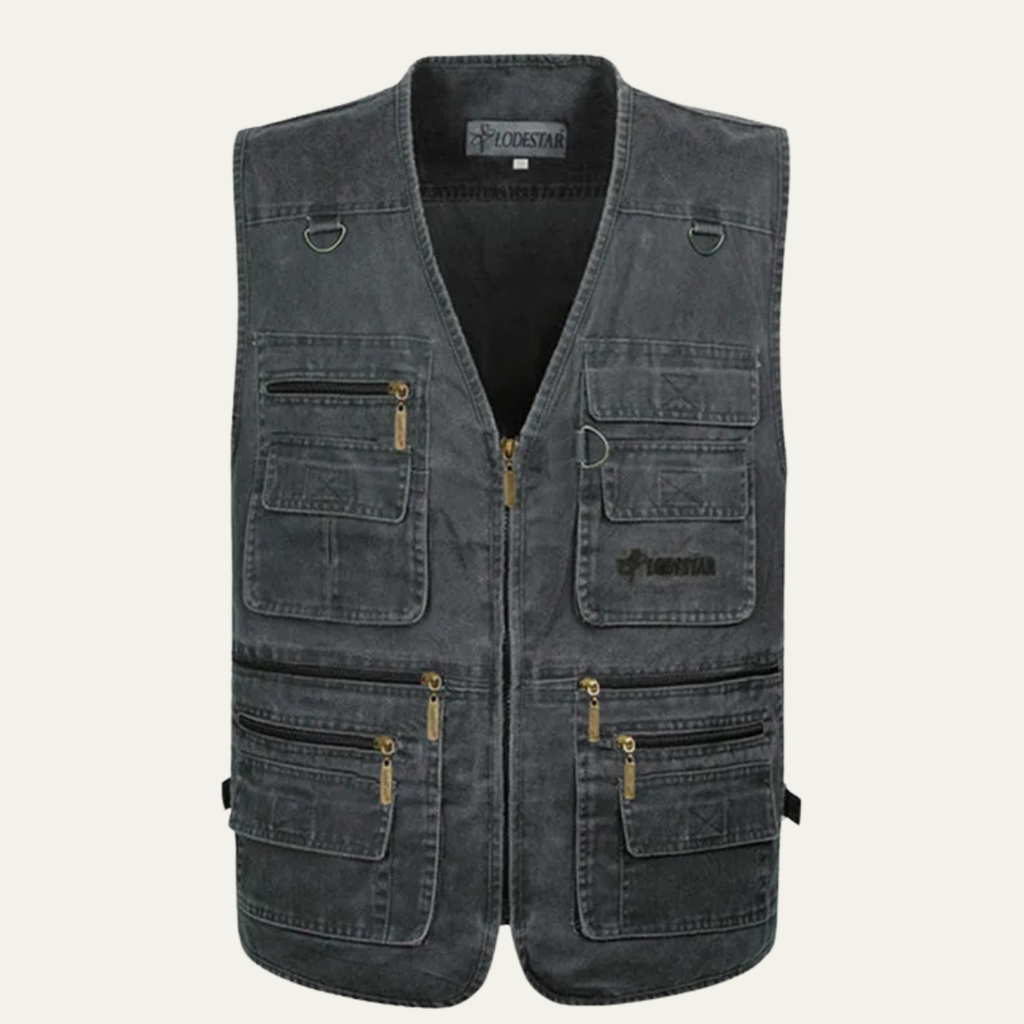The Benevento Retro Outdoor Utility Multi Pocket Men’s Vest