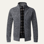 The Glasgow Men's Knitted Zip Up Winter Cardigan
