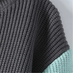 The Castelmola Knitted Colour Block Men’s Turtleneck Jumper