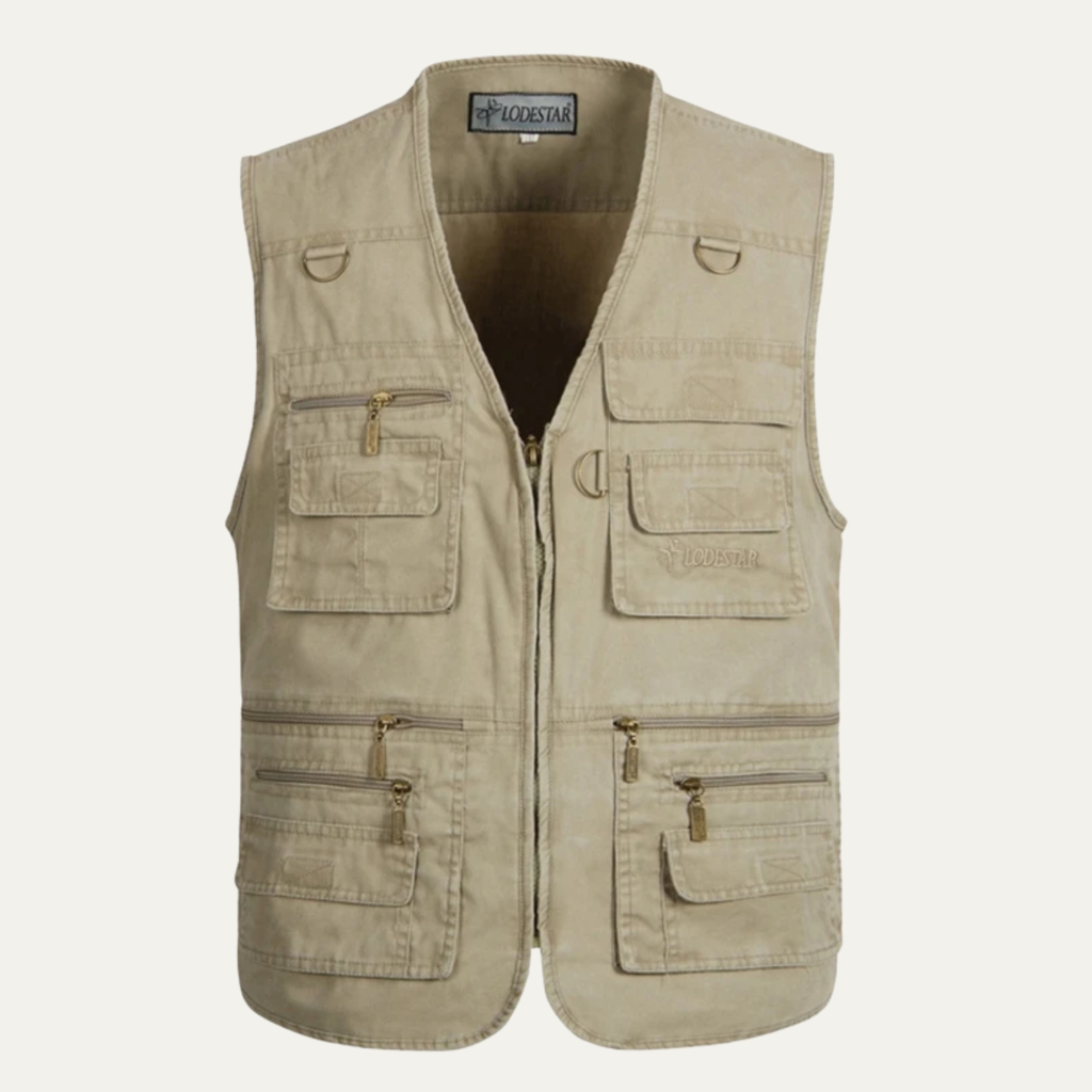 The Benevento Retro Outdoor Utility Multi Pocket Men’s Vest