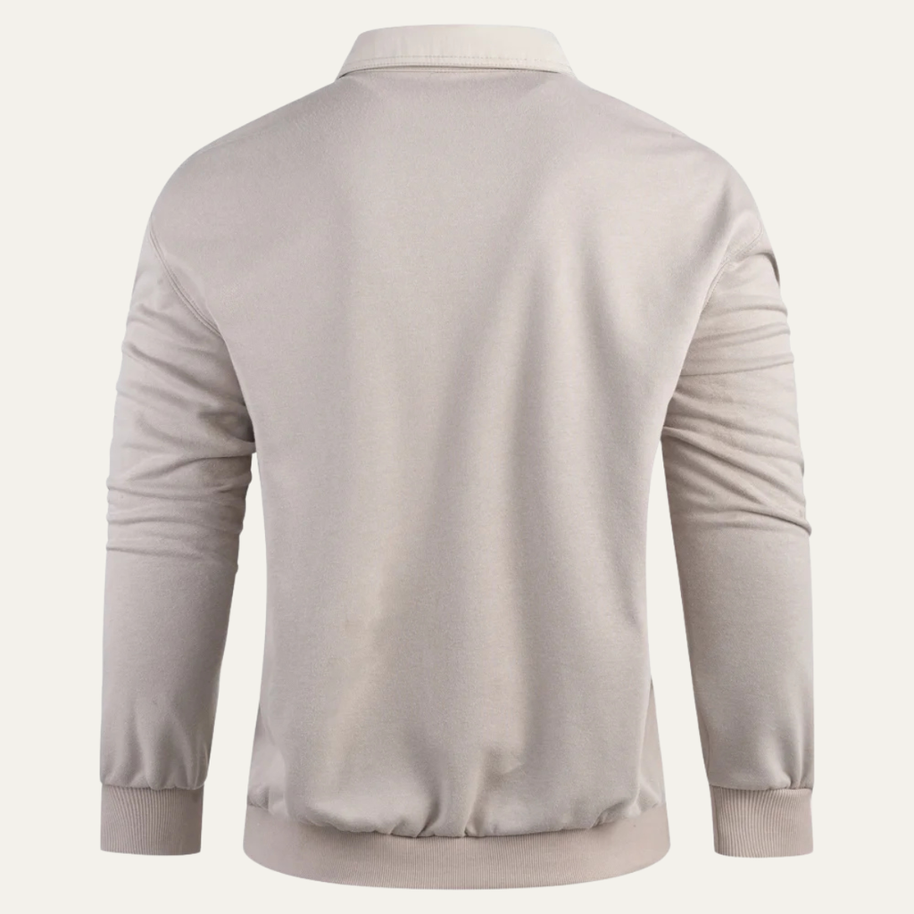 The Marettimo Collared Cotton Polo Men's Jumper with Pocket