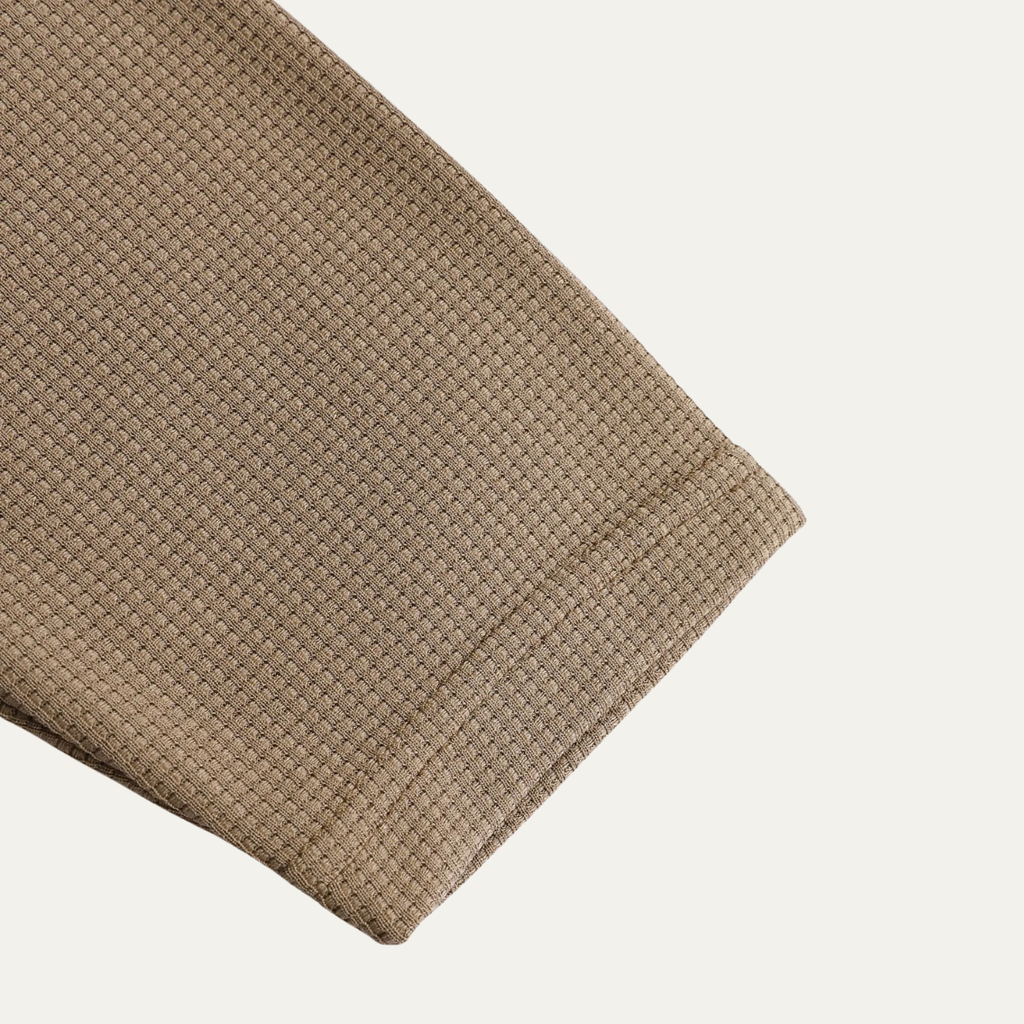 The Otranto Men’s Casual Waffle Knit Henley Shirt