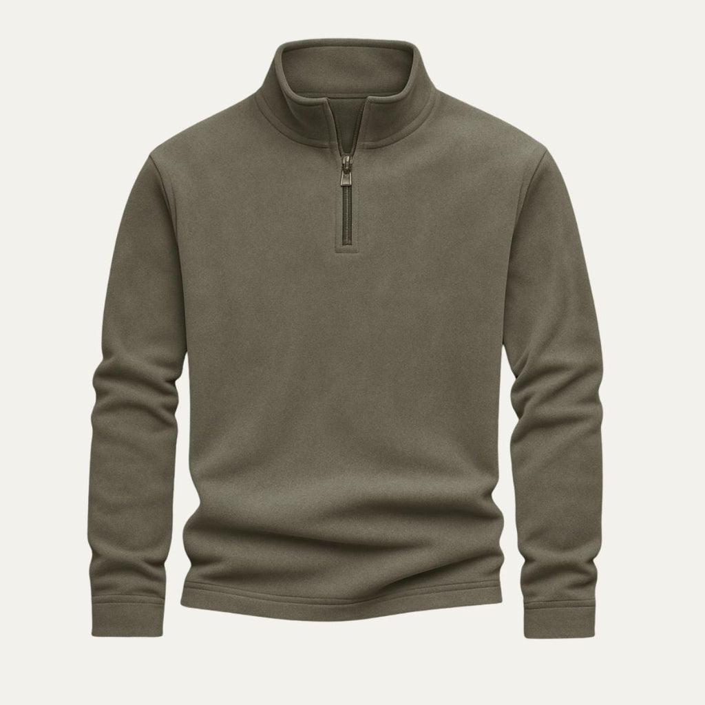 The Albury Classic Fleece Quarter Zip Jumper for Men