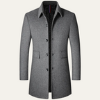The Alderney Elegant Warm Long Wool Blend Men's Coat