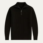 The Merino Knitted Quarter Zip Jumper