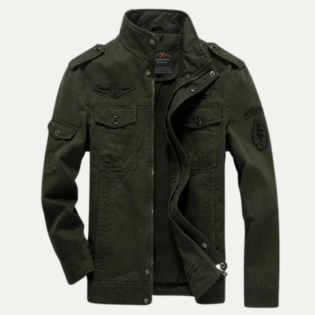 The Aberdeen Men's Trendy Cargo Cotton Jacket with Pockets