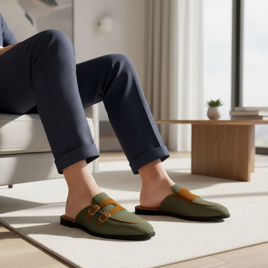 The Henley Mule – Men's Slip On Loafers in Canvas