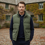 The Penzance Men's Corduroy Lighweight Quilted Gilet