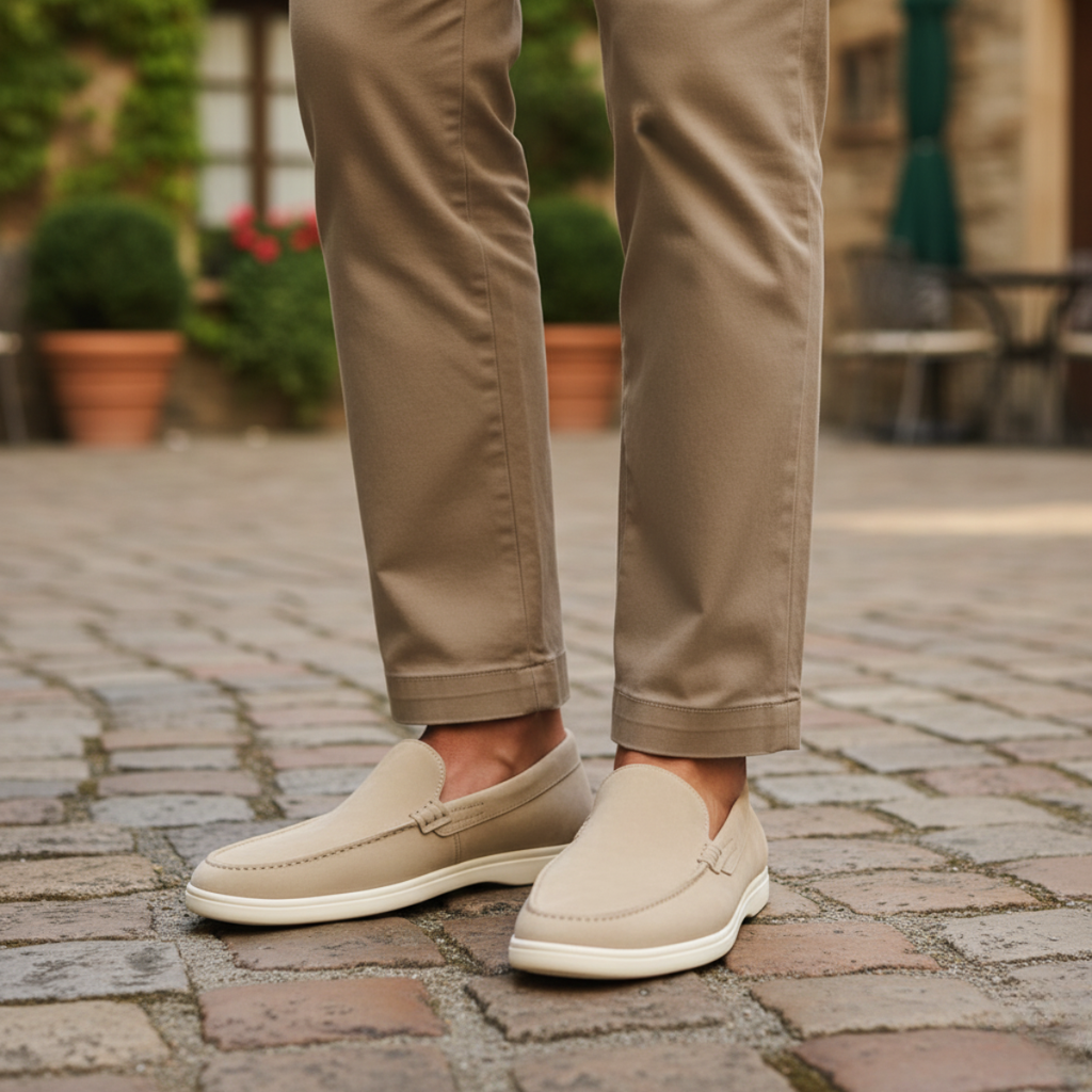 The Ashbourne Suede Loafers for Men
