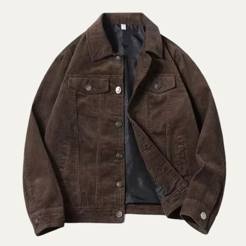 The Torino Men's Vintage Corduroy Button Up Jacket