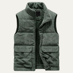 The Penzance Men's Corduroy Lighweight Quilted Gilet