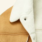 The Quebec Fleece Lined Suede Leather Jacket for Men