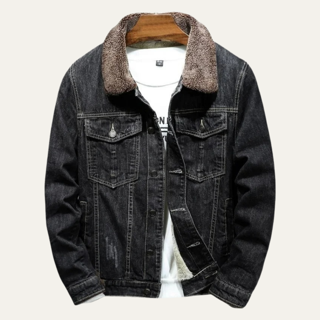 The Kilmarnock Men's Fleece Lined Denim Winter Jacket