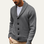 The Pembroke Men's Shawl Collar Button Up Knit Cardigan