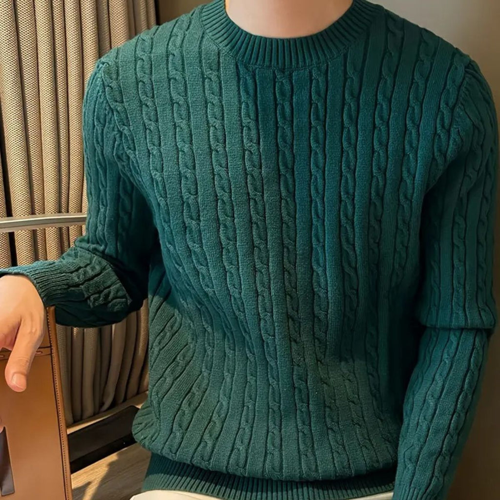 The Versailles Cashmere Merino Wool Knit Jumper for Men - Green