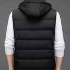 The Paris Quilted Modern Hooded Vest for Men