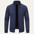 The Chianti High Neck Winter Zip Up Knit Men's Cardigan