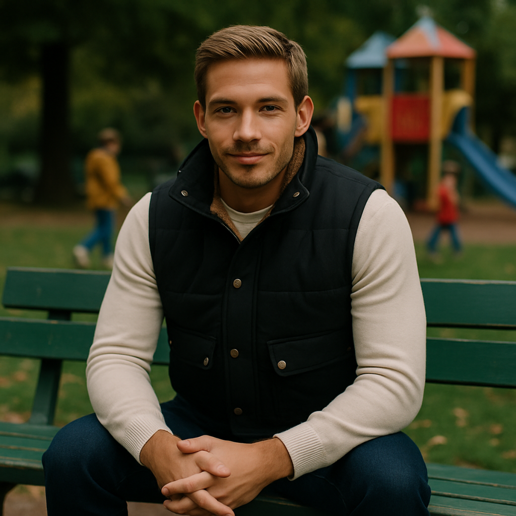 The Aspen Men's Warm Modern Fleece Lined Winter Gilet