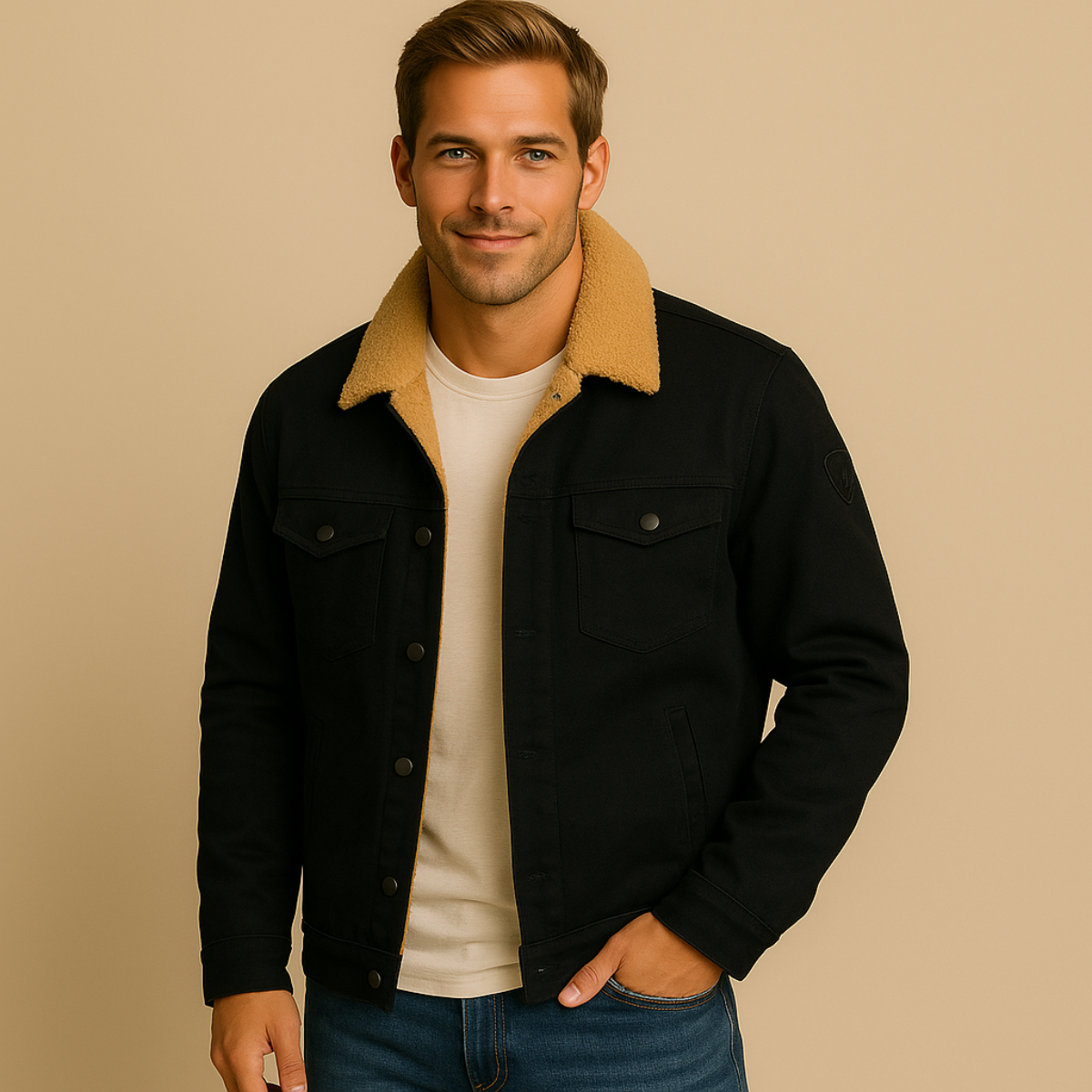 The Vancouver Men's Fleece Lined Outdoor Jacket - Modern & Warm