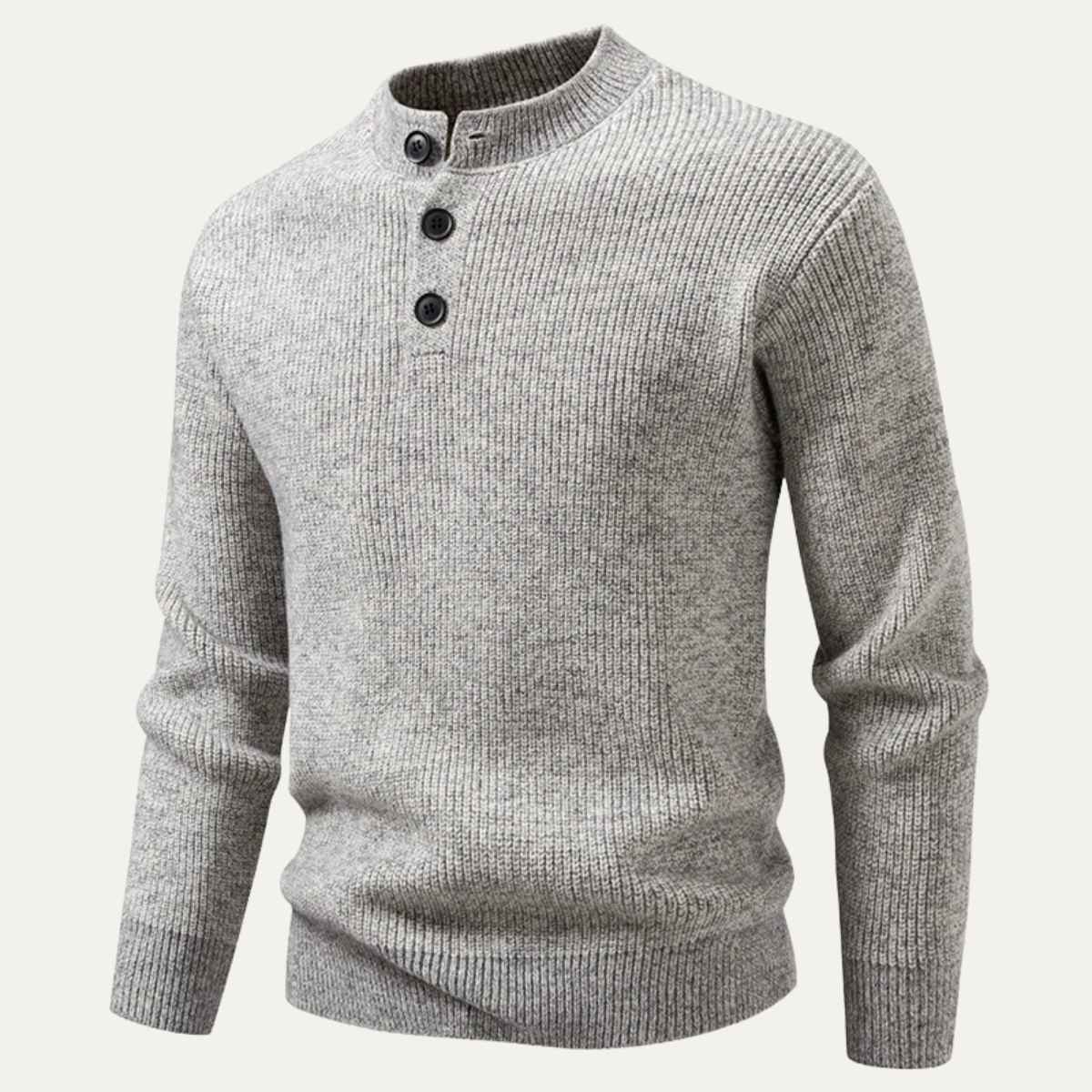 The Asciano Winter Warm Henley Knit Men’s Jumper
