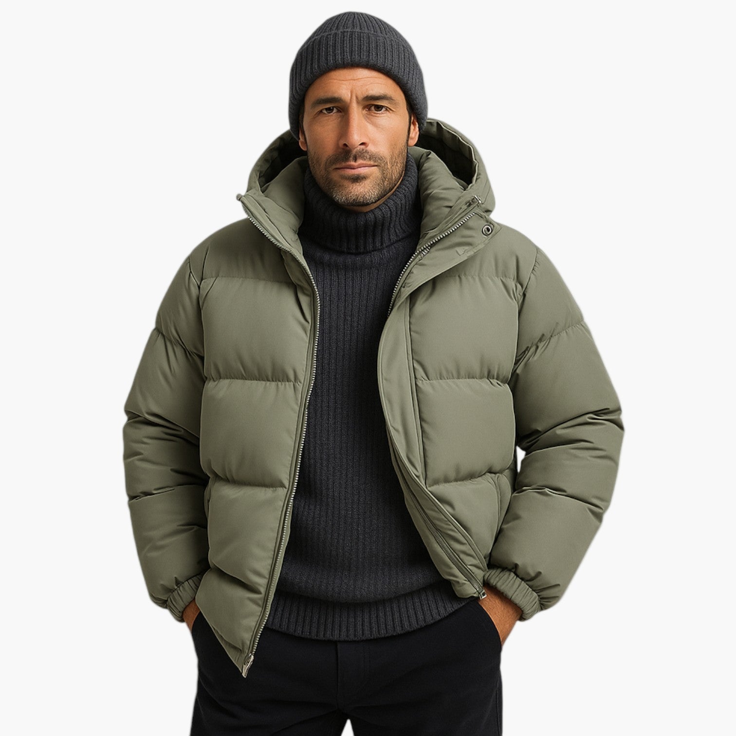 Jamie | Men’s Hooded Quilted Everyday Puffer Jacket