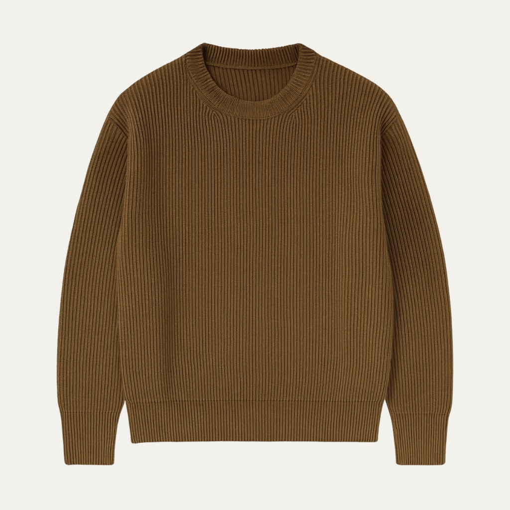 The St. Moritz Men’s Merino Wool Ribbed Luxury Knitted Jumper
