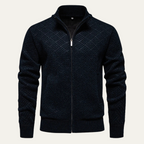 The Dundee Men's Textured Knit Smart Casual Warm Cardigan