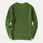 The Tokyo Merino Wool Ribbed O-Neck Jumper