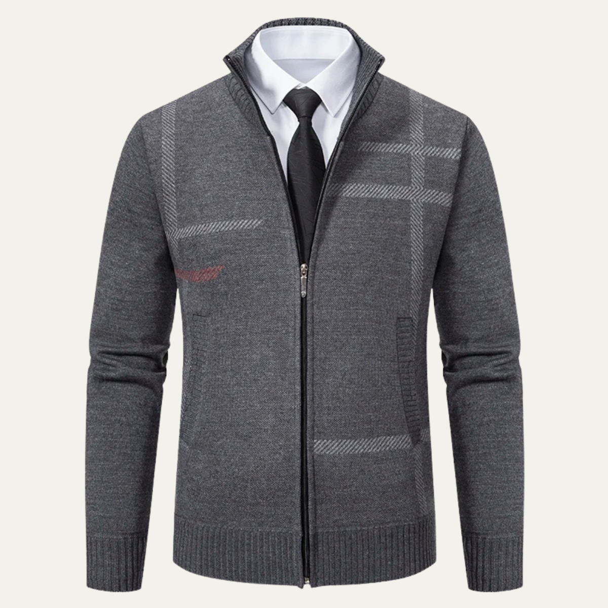 The Ashglen Full Zip Knit Men's Cardigan