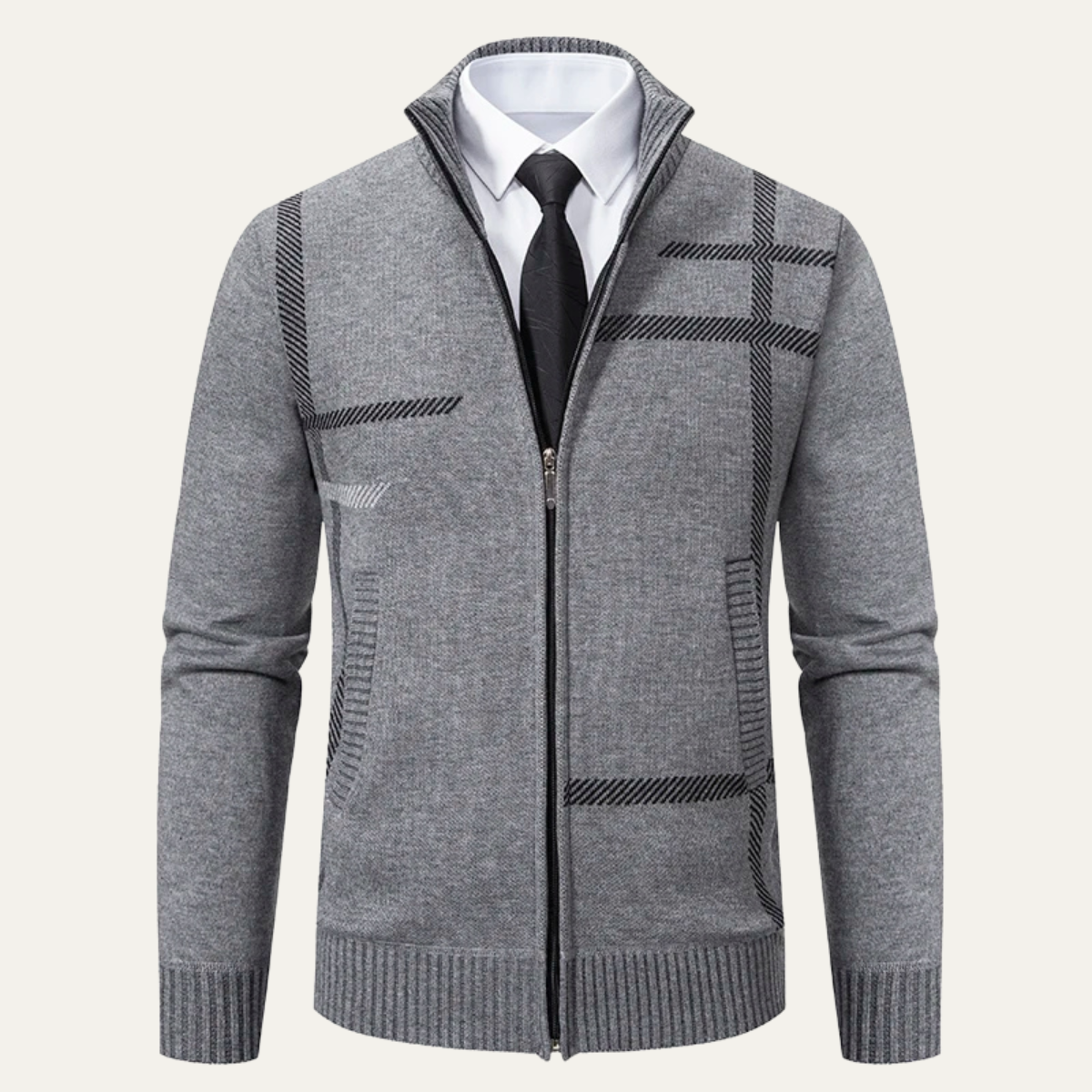 The Ashglen Full Zip Knit Men's Cardigan