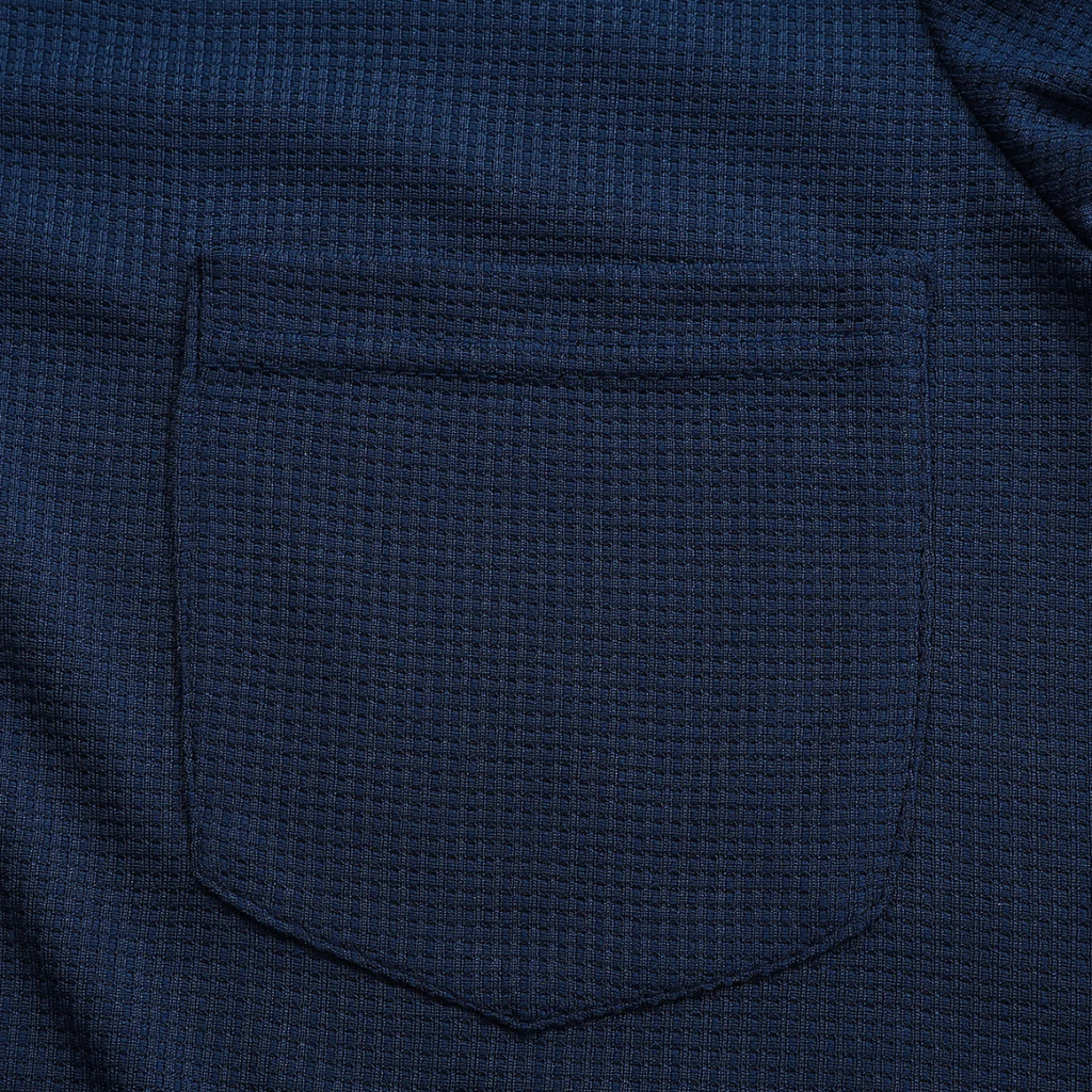 The Otranto Men’s Casual Waffle Knit Henley Shirt