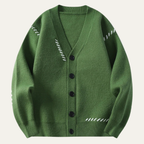 The London V Neck Button Up Knitted Winter Men's Cardigan