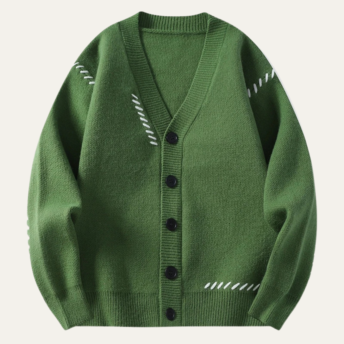 The London V Neck Button Up Knitted Winter Men's Cardigan