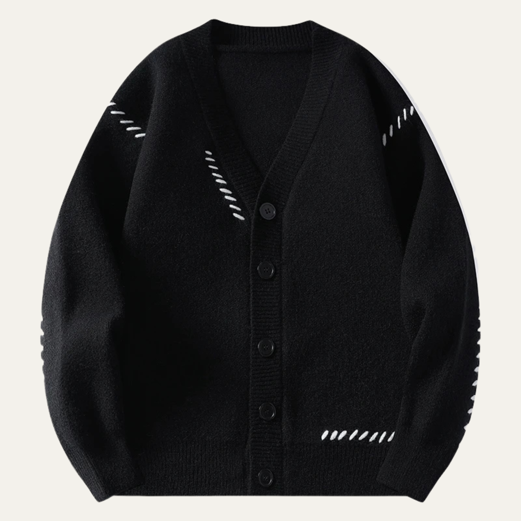 The London V Neck Button Up Knitted Winter Men's Cardigan