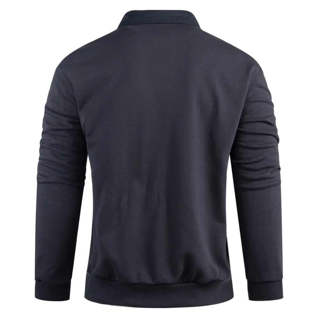 The Marettimo Collared Cotton Polo Men's Jumper with Pocket