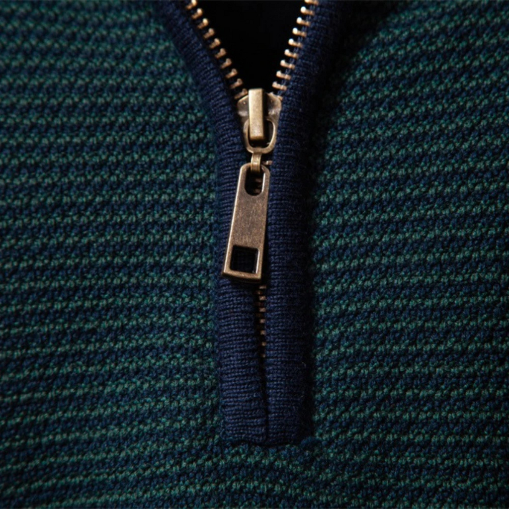 The Oban Men's Half Zip Knit Winter Jumper