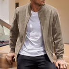 The SoHo Casual Vintage Suede Bomber Jacket for Men