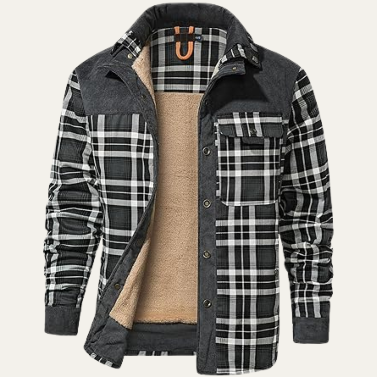 The Procida Outdoor Sherpa Lined Flannel Shirt Men’s Jacket